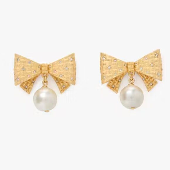 kate spade Wrapped In A Bow Drop Earrings NWT MSRP $99 - Picture 1 of 3